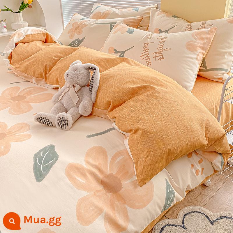 Nguyên Chất Cotton Vỏ Chăn Đơn 150X200X230 Ga Giường Cotton Vỏ Chăn Đơn 180X220 Vỏ Chăn Dày - Xiangyanghuakai [100% cotton]