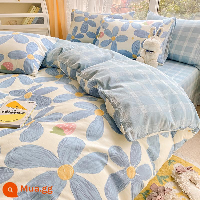 Nguyên Chất Cotton Vỏ Chăn Đơn 150X200X230 Ga Giường Cotton Vỏ Chăn Đơn 180X220 Vỏ Chăn Dày - Tâm trạng nhỏ [100% cotton]