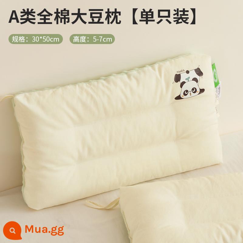 Gối trẻ em cotton loại A cho bé trên 6 tuổi, lõi gối Doudou, cặp gia đình, gối nhỏ học sinh, ngủ trưa cho nam - Gối Ngủ 100% Cotton Bean-Kung Fu Panda-30x50cm [Gói Đơn]