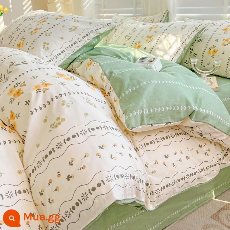 Nguyên Chất Cotton Vỏ Chăn Đơn 150X200X230 Ga Giường Cotton Vỏ Chăn Đơn 180X220 Vỏ Chăn Dày - Bichen Chunni [100% cotton]