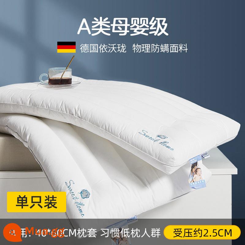 Gối thấp Gối thấp Ultra -thin Gối mềm Đổ mềm Gối mềm Nhà Single Chăm sóc Nam Cerr - Gối kê cổ thêu hình vật lý chống mạt cho trẻ em 40x60 [đơn]