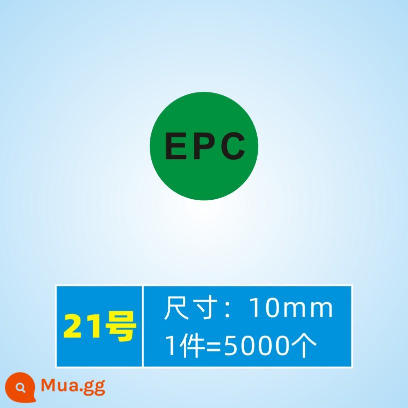 Spot GP12 EPC quản lý chất lượng tự dính thanh tra phụ tùng ô tô nhãn chữ ký viết tay đại diện - EPC (10mm5000pcs) Số 21