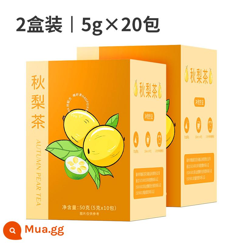 Loquat trà lê mùa thu Sydney vỏ cam hoa cúc măng cụt cam thảo hoa chuông hoa kim ngân hoa kim ngân trà trái cây tốt cho sức khỏe cho mùa đông - 2 hộp | 5g*20 gói [giá phải chăng]