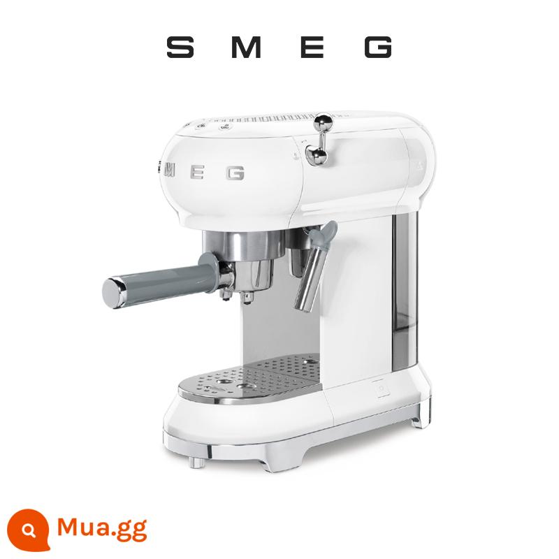 SMEG/Smeg ECF01 Máy pha cà phê bán tự động của Ý cho văn phòng tại nhà tích hợp hơi nước tạo bọt sữa nhỏ - Trắng