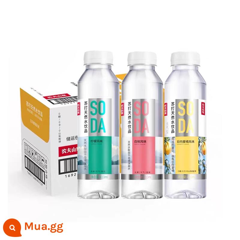 Nongfu Núi Mùa Xuân Nước Soda Nước Tự Nhiên Uống 410Ml * 15 Chai FCL Uống Không Đường Trắng Đào Hương Vị Chanh 24 - 1