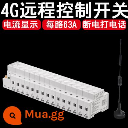 Guangsutong 4G cầu dao điện thoại di động công tắc điều khiển từ xa 220v380v động cơ thông minh mở điều khiển từ xa không dây - [220V] 15 kênh + phát hiện dòng điện + báo mất điện