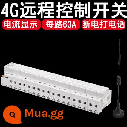 Guangsutong 4G cầu dao điện thoại di động công tắc điều khiển từ xa 220v380v động cơ thông minh mở điều khiển từ xa không dây - [220V] 18 kênh + phát hiện dòng điện + báo mất điện