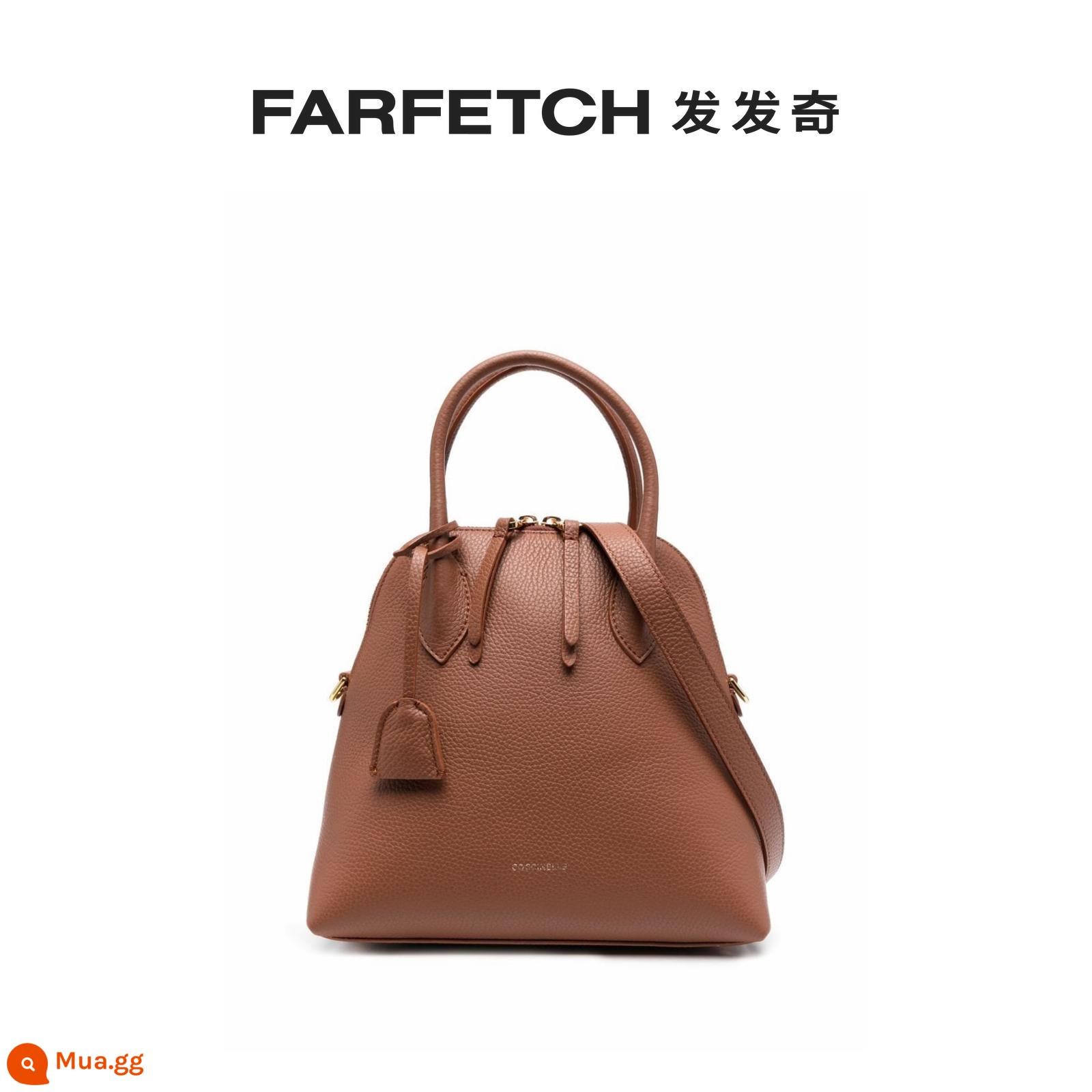 Coccinelle Cô logo-plaque túi tote farfetch - nâu