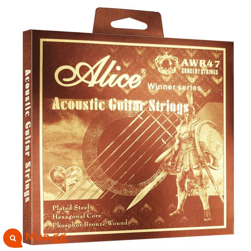 Alice Dân Gian Dây Đàn Guitar Acoustic AW436 King Series Phủ Phốt Pho Đồng Alice Chính Hãng Dây 1 Bộ 6 - King AWR47 SL 011 (1 bộ 6 cái)