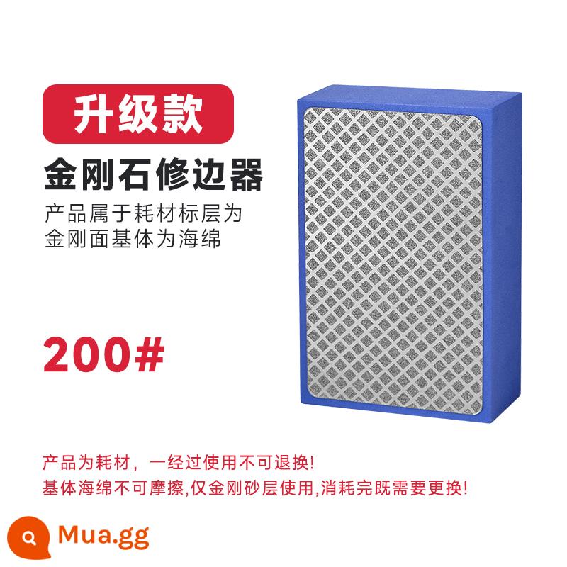 Ngói cắt tỉa và đánh bóng hiện vật đá tấm thủy tinh đá cẩm thạch chất liệu kim cương tay đĩa đánh bóng đánh bóng cạnh dụng cụ mài - Nâng cấp 200 lưới (đối với kính)