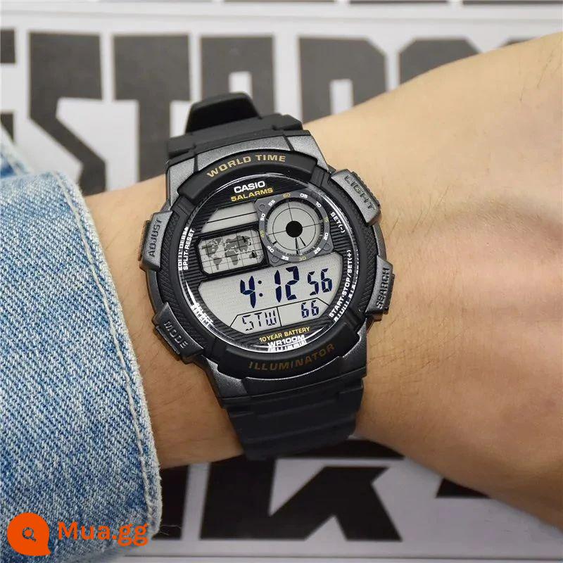 [Wang Hedi Same Style] Đồng Hồ Casio Nam Nữ Thể Thao Chống Nước Nhỏ Màu Bạc Nugget AE-1200WHD-1A - AE-1000W-1A