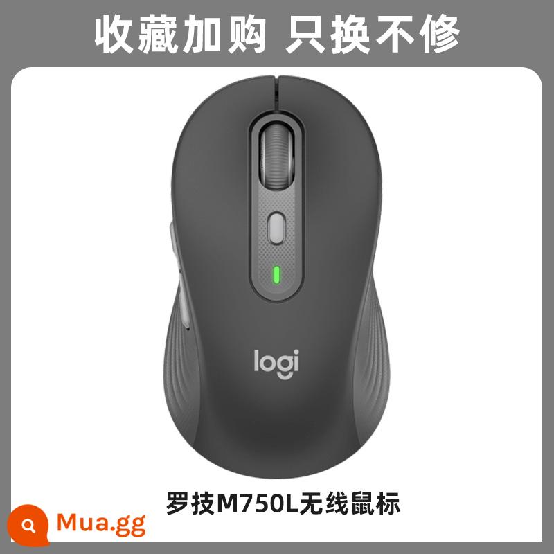 Logitech M750/M750L Mute Chuột Không Dây Bluetooth Kích Thước Model Máy Tính Để Bàn Công Cộng Laptop - M750L [đen]