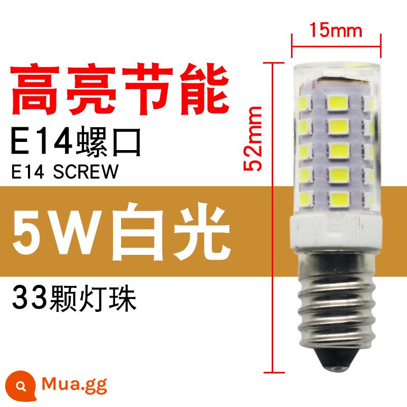 Bóng đèn tủ lạnh 5W ánh sáng trắng ấm E14 vít nhỏ ánh sáng đa năng phạm vi vi sóng Hood đèn LED làm lạnh - Đèn LED trắng 5W [cho tủ lạnh]