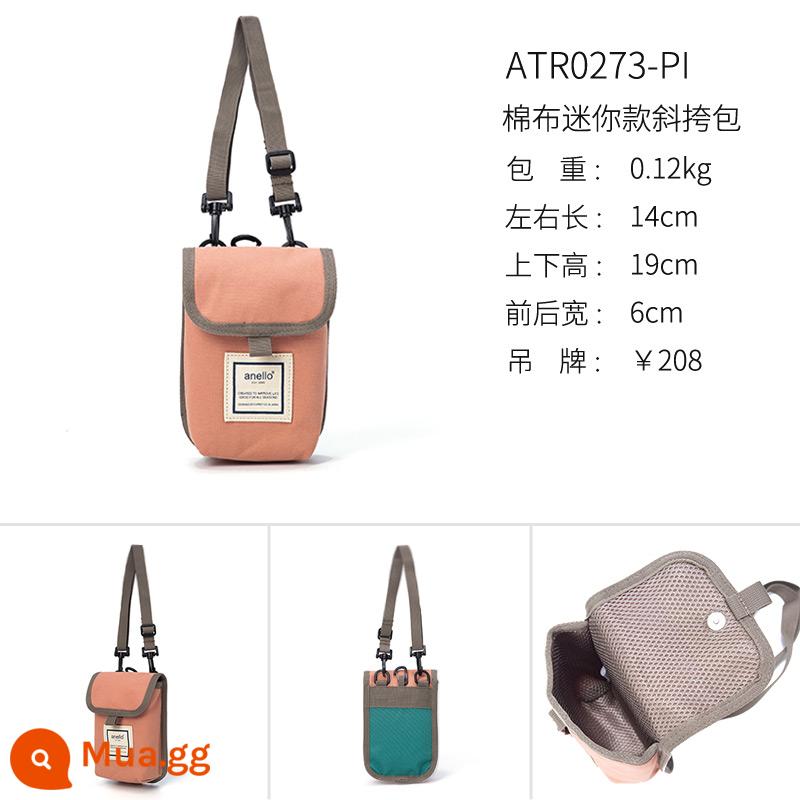 anello [Khu vực giảm giá 22 năm / cho đến khi hết hàng] Túi Messenger một vai dành cho nam và nữ theo xu hướng thời trang i - (Túi đựng điện thoại mini/hồng)-Túi đeo chéo