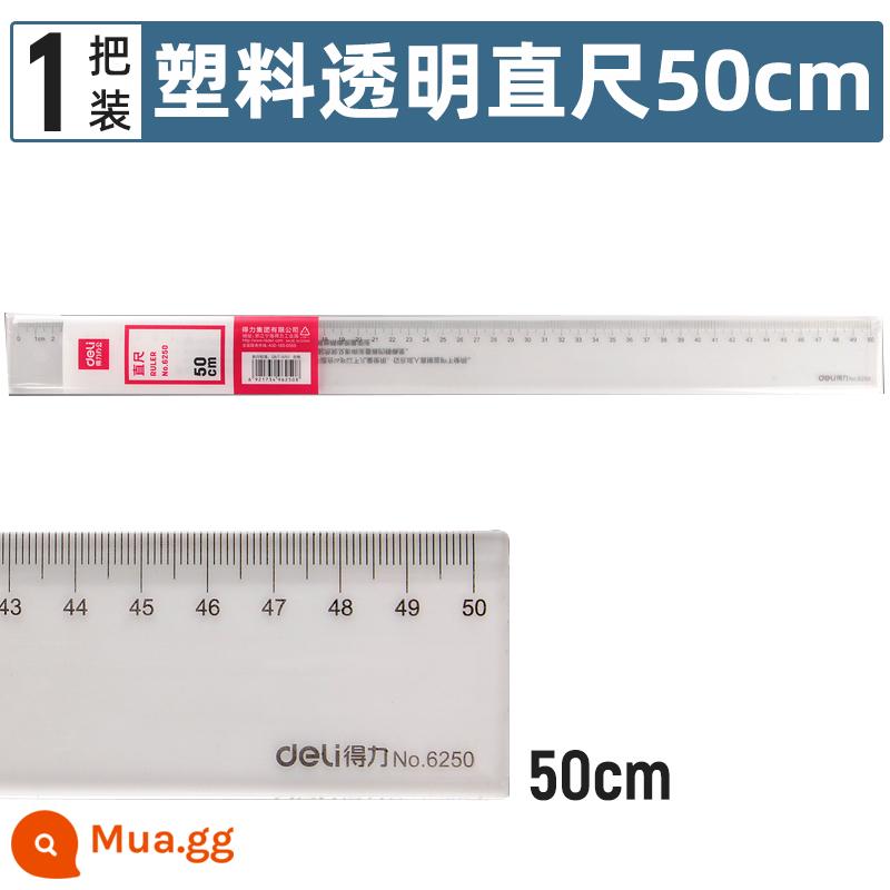 Mạnh thước sinh viên văn phòng phẩm thước thép đa năng thước trong suốt sinh viên phù hợp đặc biệt đo tay sao chép báo cáo đa năng chức năng đo góc bên phải hình học đa chức năng vẽ hình học quy mô hình - thước kẻ 50cm