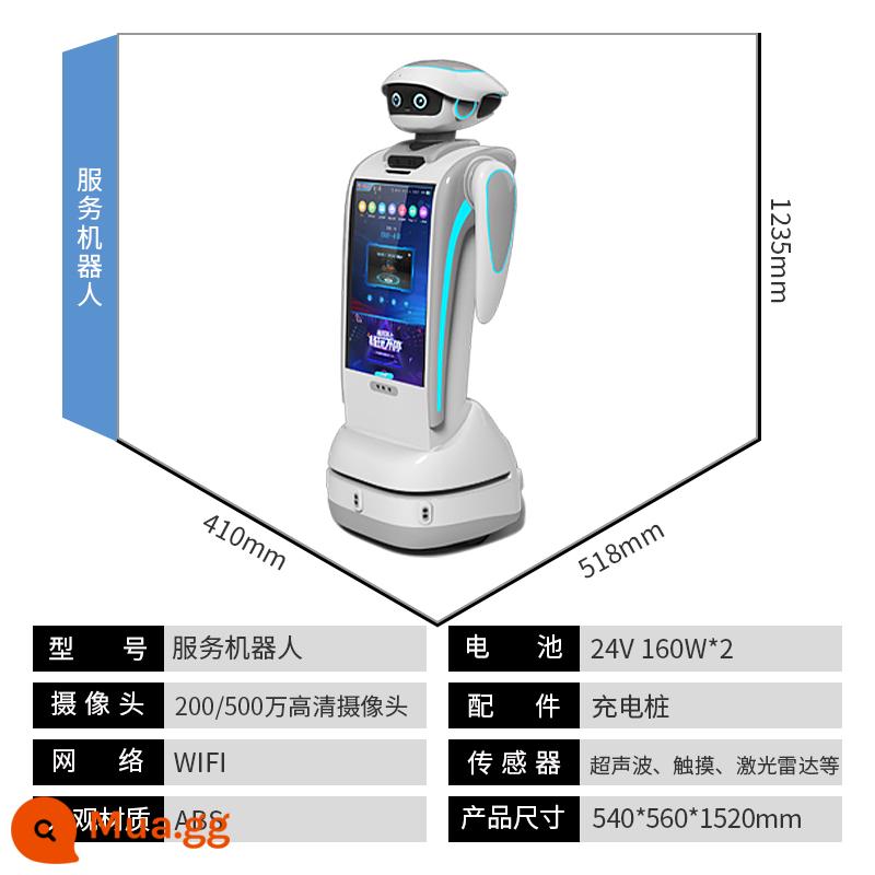 Robot chào mừng thông minh Leopard Xiaomi Lễ tân Giải thích Đối thoại bằng giọng nói Phòng triển lãm Robot dịch vụ khách sạn thương mại - Chào mừng robot