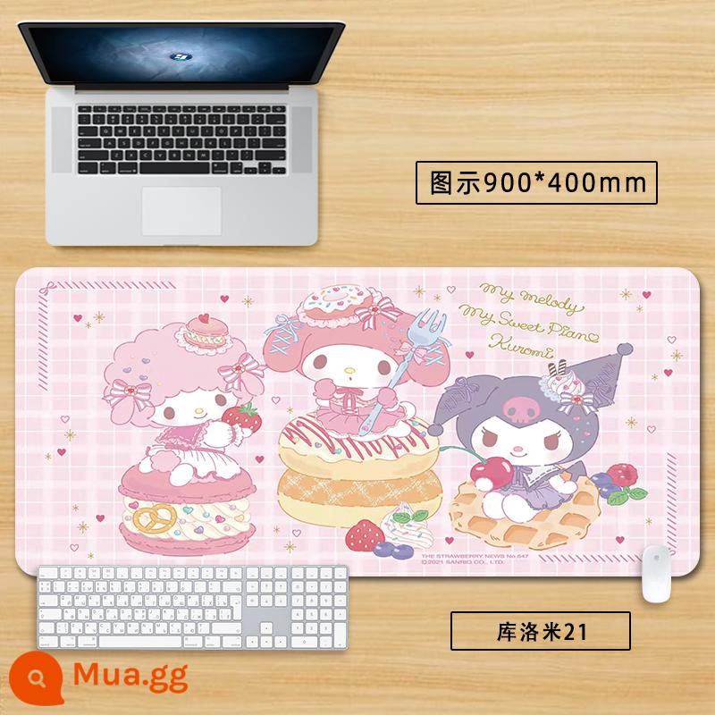 Miếng lót chuột Kulomi ngoại cỡ bé trai và bé gái dễ thương Sanrio lưới đỏ sáng tạo bàn phím máy tính tại nhà bàn làm việc - Kulomi 21