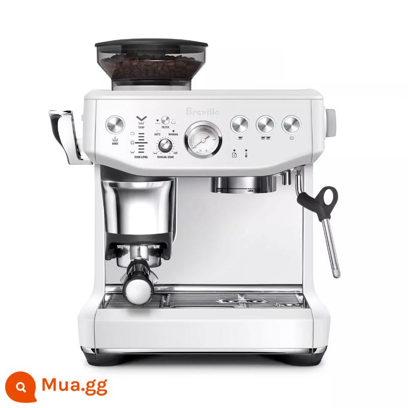 Máy xay bọt sữa bán tự động Breville BES878/876 dành cho gia đình Tất cả - Muối biển trắng 876