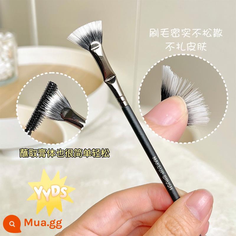 Bàn chải mascara góc hình quạt lông mềm đầu phẳng bàn chải mascara lông mày với các gốc riêng biệt và bàn chải mascara bên dưới bùng nổ công cụ làm đẹp - một