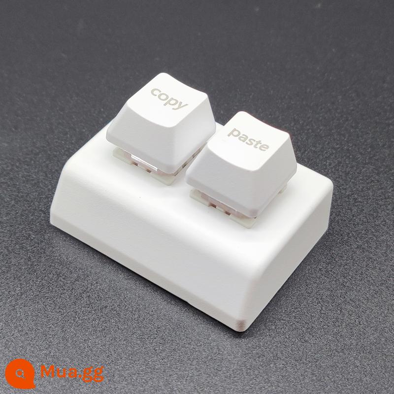 Bàn phím USB 2 phím sao chép và dán mật khẩu một phím kết hợp nhiều phím phím tắt tùy chỉnh phím thay đổi trò chơi âm thanh osu - Sao chép và dán mặc định keycap tiếng Anh màu trắng