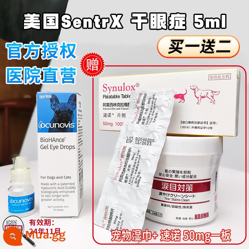 American sentrx long lanh gel phục hồi giác mạc mèo thối xương do chó viêm hàng ngàn cuộc sống nhỏ giọt mắt thú cưng Thuốc nhỏ - 1 hộp