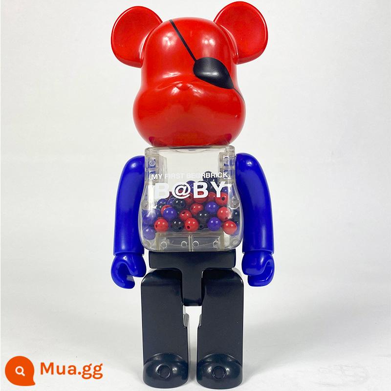 bearbrick1000% bạo lực gấu mạ điện trong suốt hạ cánh quá khổ trang trí phòng khách xây dựng gấu thủy triều chơi búp bê - Cướp biển Qianqiu (cao 70CM)