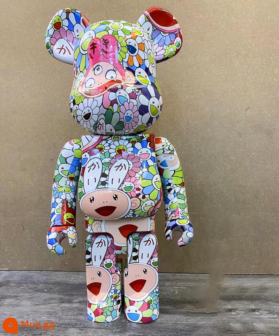 bearbrick1000% bạo lực gấu mạ điện trong suốt hạ cánh quá khổ trang trí phòng khách xây dựng gấu thủy triều chơi búp bê - Rượu sâm banh