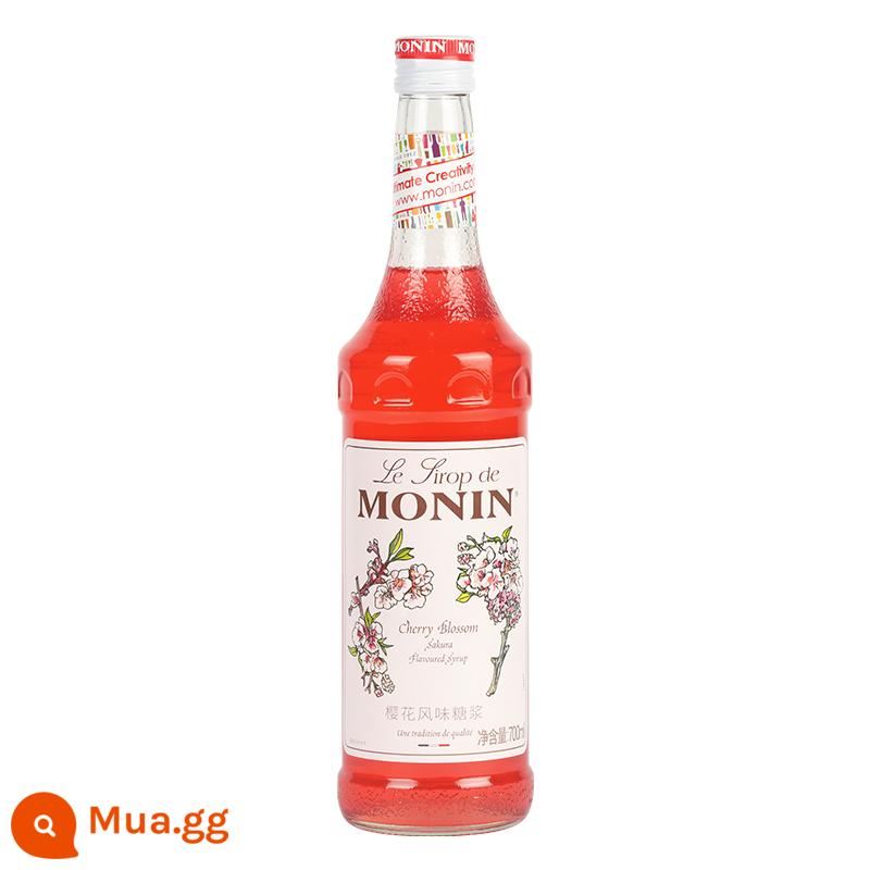 Xi-rô MONIN Hương Va ni Vỏ cam Bạc hà xanh Quế Táo Osmanthus Hạt phỉ Dừa Xi-rô hương Curacao xanh - hương hoa anh đào