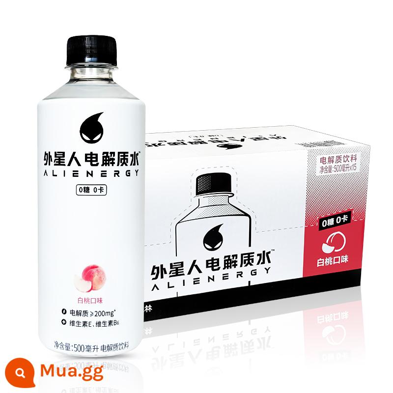 Nước điện giải Alien 0 đường 0 calo nước uống thể thao fitness không đường 500ml*15 chai nước uống điện giải fullbox - [Hộp đầy đủ] Hương đào trắng (0 đường, 0 calo) 500ml*15 chai