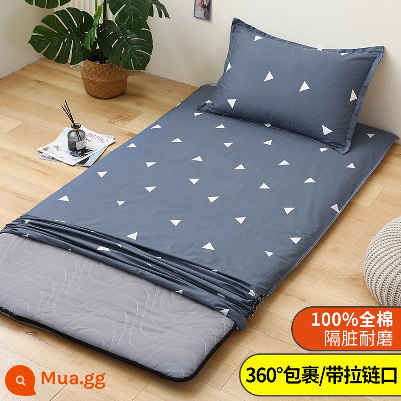 Áo Nệm Cotton Nguyên Chất Vỏ Chăn Ký Túc Xá Sinh Viên Đơn 90X200 Nệm Vỏ Chăn 190 Bọc Nệm Trọn Gói 0.9 - gia đình yêu thương