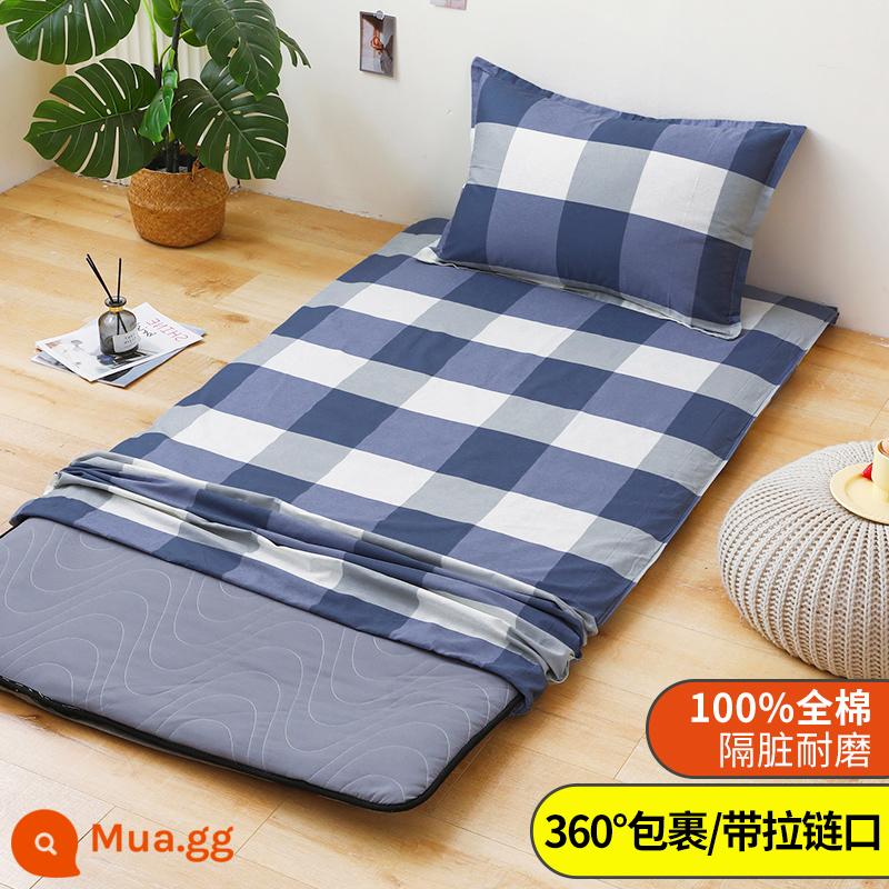 Áo Nệm Cotton Nguyên Chất Vỏ Chăn Ký Túc Xá Sinh Viên Đơn 90X200 Nệm Vỏ Chăn 190 Bọc Nệm Trọn Gói 0.9 - Điểm A sáng