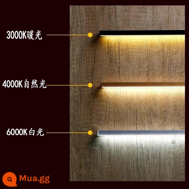 Tủ ánh sáng laminate cảm ứng thanh ánh sáng nhúng LED tủ rượu tủ quần áo tủ giày tổng thể ánh sáng tủ với thanh ánh sáng đường rãnh nhôm - Ánh sáng tự nhiên/ánh sáng ấm áp/ánh sáng trắng [ánh sáng tự nhiên mặc định]