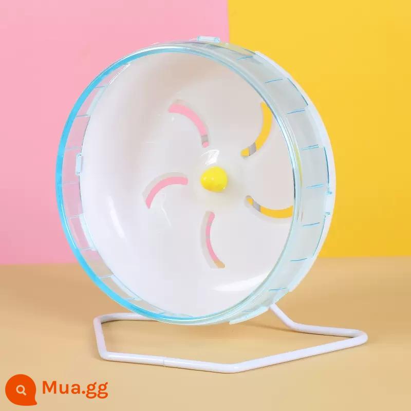 Hamster chạy bánh xe im lặng vành đai khung con lăn gấu vàng máy chạy bộ bóng đồ chơi đặc biệt đồ nội thất cảnh quan lồng nguồn cung cấp - Bánh xe chạy [xanh pha lê] 21cm [có khung kim loại]