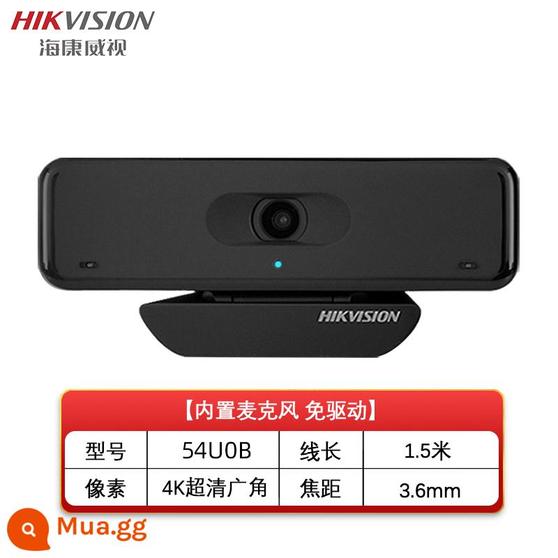 Hikvision bên ngoài độ nét cao 1080P ống kính máy tính để bàn trực tiếp máy tính xách tay USB có micrô lớp học trực tuyến - Model 4K [8 triệu camera độ phân giải cao]