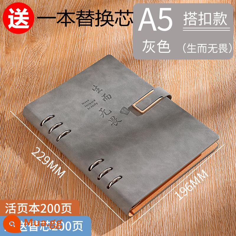 Sổ rời a5 sổ ghi chép siêu dày đơn giản trong gió kỳ thi tuyển sinh sau đại học b5 notepad văn phòng kinh doanh công việc có thể tháo rời sổ ghi chép hội nghị nhật ký nghệ thuật sinh viên đại học logo có thể in tùy chỉnh - [A5/Tổng cộng 400 trang] Sinh ra là dũng sĩ/Tặng thêm 1 lõi thay thế