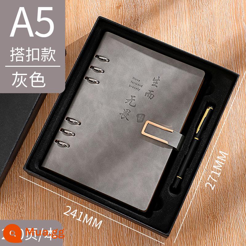 Sổ rời a5 sổ ghi chép siêu dày đơn giản trong gió kỳ thi tuyển sinh sau đại học b5 notepad văn phòng kinh doanh công việc có thể tháo rời sổ ghi chép hội nghị nhật ký nghệ thuật sinh viên đại học logo có thể in tùy chỉnh - A5 Sinh ra để không sợ hãi [Sách + Hộp quà + Bút kim loại]