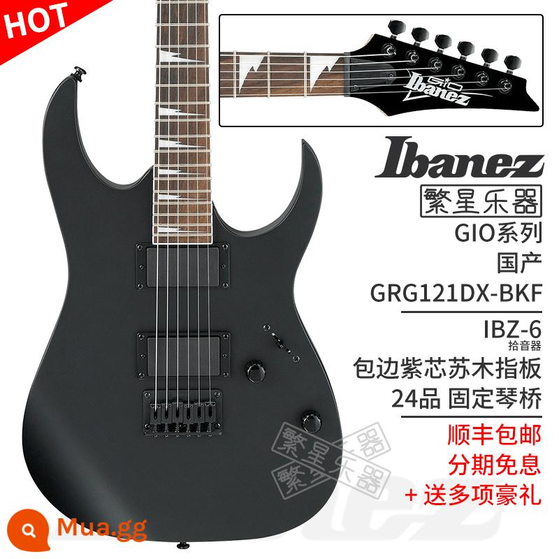 Ibanez Ibanna đàn guitar điện GRX40 GRG220PA GRG121SP GRGR221PA GRG131 - GRG121DX-BKF đen mờ