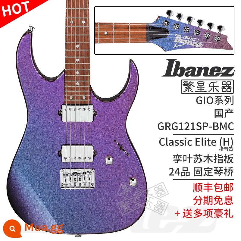 Ibanez Ibanna đàn guitar điện GRX40 GRG220PA GRG121SP GRGR221PA GRG131 - Tắc kè hoa màu xanh tím GRG121SP-BMC