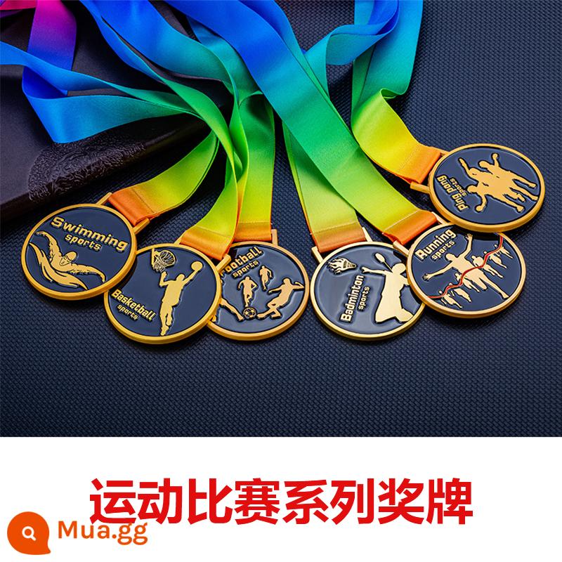 Mô hình pha lê kim loại tùy chỉnh marathon bóng rổ trò chơi bóng đá vô địch Huân chương danh dự trẻ em - Người mẫu thể thao màu đen