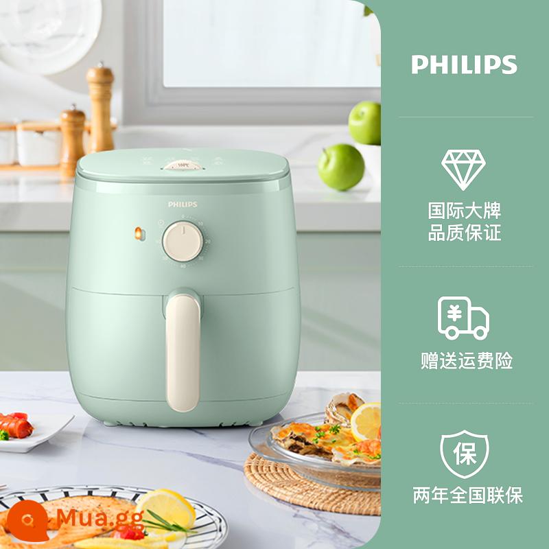 Nồi chiên không khí Philips cơn lốc nhỏ 2022 new nồi chiên điện đa năng gia đình tự động một HD9100 - màu xanh lá