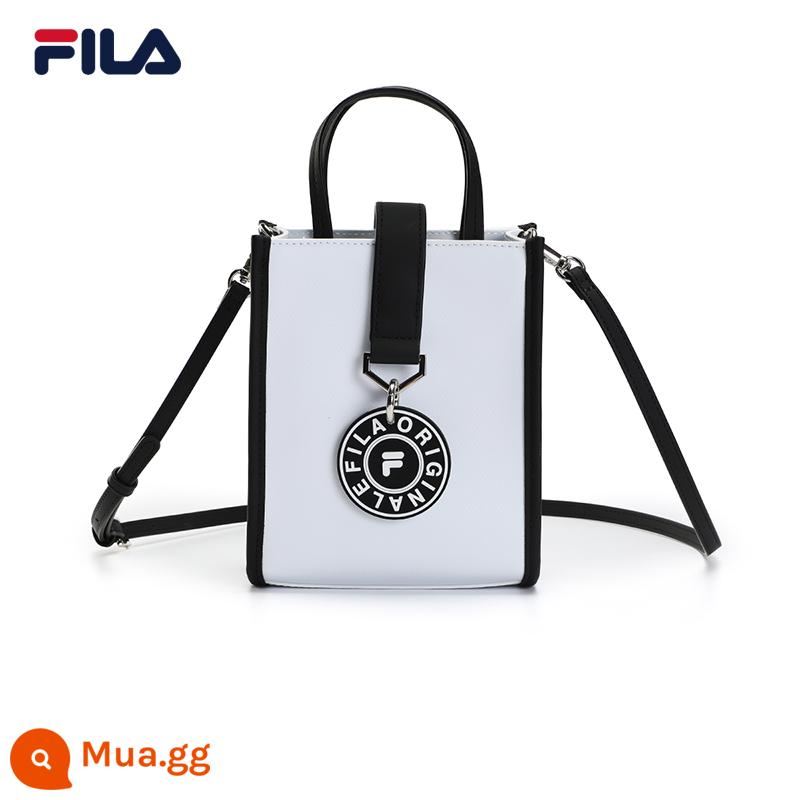 FILA Fila chính thức túi nữ thu đông 2022 thời trang mới đơn giản phù hợp với tất cả các trận đấu túi xách đeo vai - Tiêu chuẩn trắng-WT