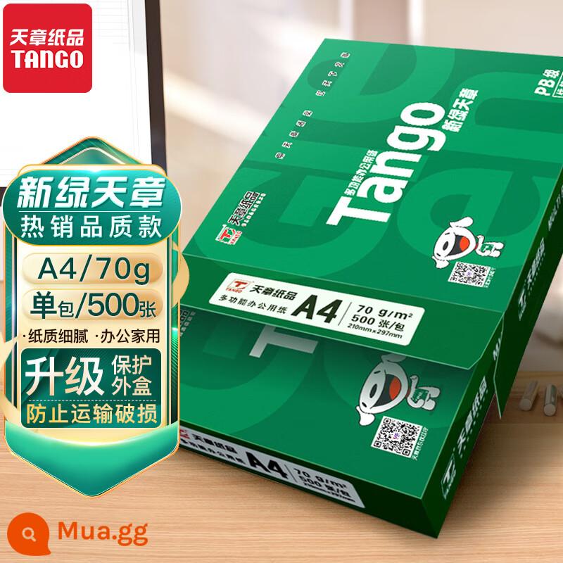 [500 tờ/gói] New Green Sky Chapter Giấy in hai mặt A4 màu cam mới Giấy photocopy Túi đeo vai 70g Túi đeo vai 500 tờ Đồ dùng văn phòng đa năng Giấy nháp dành cho học sinh Giấy trắng 80g A4 FCL - [Hộp đơn] Màu xanh tươi/70g/500 trang/gói