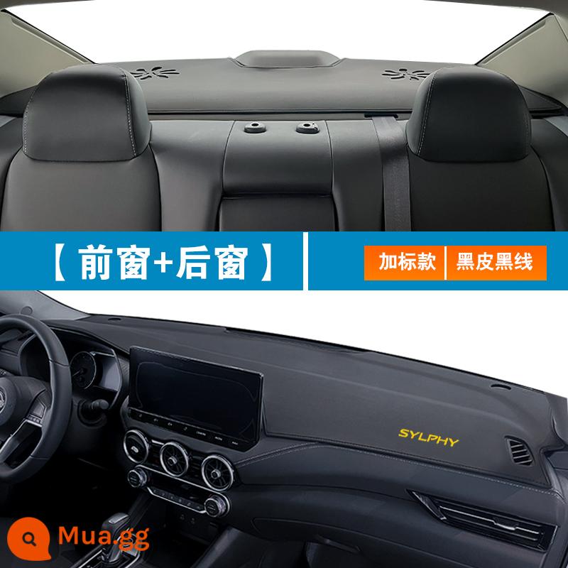 2022 Nissan thế hệ thứ 14 bảng điều khiển trung tâm dụng cụ Sylphy mới tấm chắn sáng chống nắng 21 phụ kiện nội thất sửa đổi đặc biệt cổ điển - 23 mẫu Sylphy thế hệ thứ 14 [Mô hình tích hợp 3D không nối] đường màu đen đen ★ cửa sổ phía trước + cửa sổ phía sau