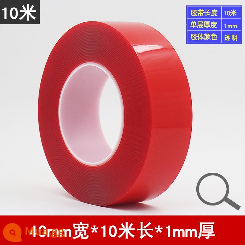 Băng keo hai mặt Nano Acrylic Độ nhớt cao Cố định mạnh Tường dính tự dính cho ô tô - 40mm*10m*1mm