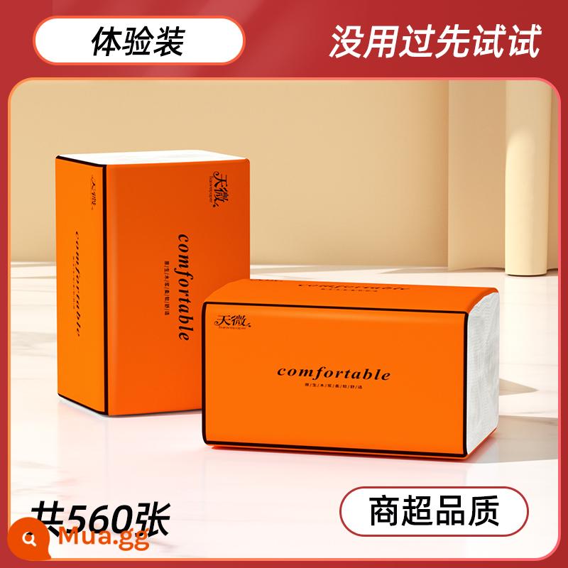 10 gói giấy vệ sinh treo có thể tháo rời, đầy đủ hộp giấy vệ sinh treo khăn ăn, giấy vệ sinh gia dụng giá phải chăng giấy vệ sinh - 560 tờ [Gói dùng thử]