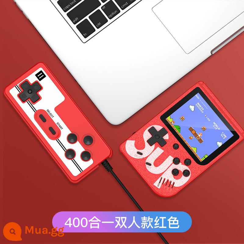 Lòng bàn tay sup mới phủ cổ tay cầm đôi máy chơi game cổ điển hoài cổ độc lập sạc pin PSP cũ Super Mario máy rung đơn mini nhỏ cầm tay cùng loại máy chơi game cầm tay trẻ em - SUP thông thường {400 trò chơi} đôi màu đỏ