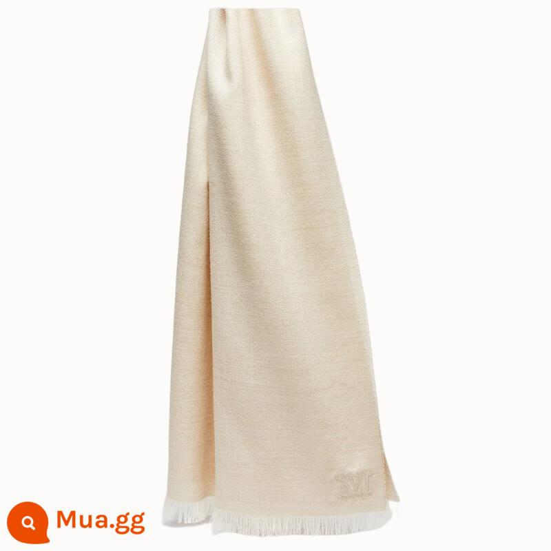 [Quà năm mới] Khăn quàng cổ logo alpaca đầu xuân 2023 Max Mara 4541133606 - màu cát