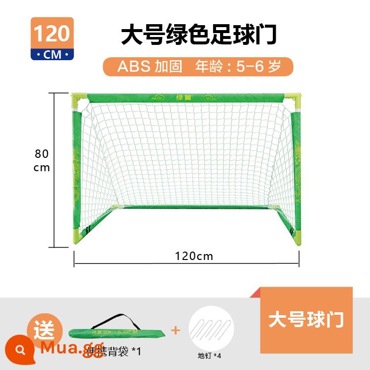 Cánh xanh khung thành bóng đá nhà trẻ em trong nhà gia đình ngoài trời gấp di động huấn luyện khung cửa lưới mẫu giáo mục tiêu nhỏ - Xanh size lớn (đi kèm đinh mài + túi đựng)