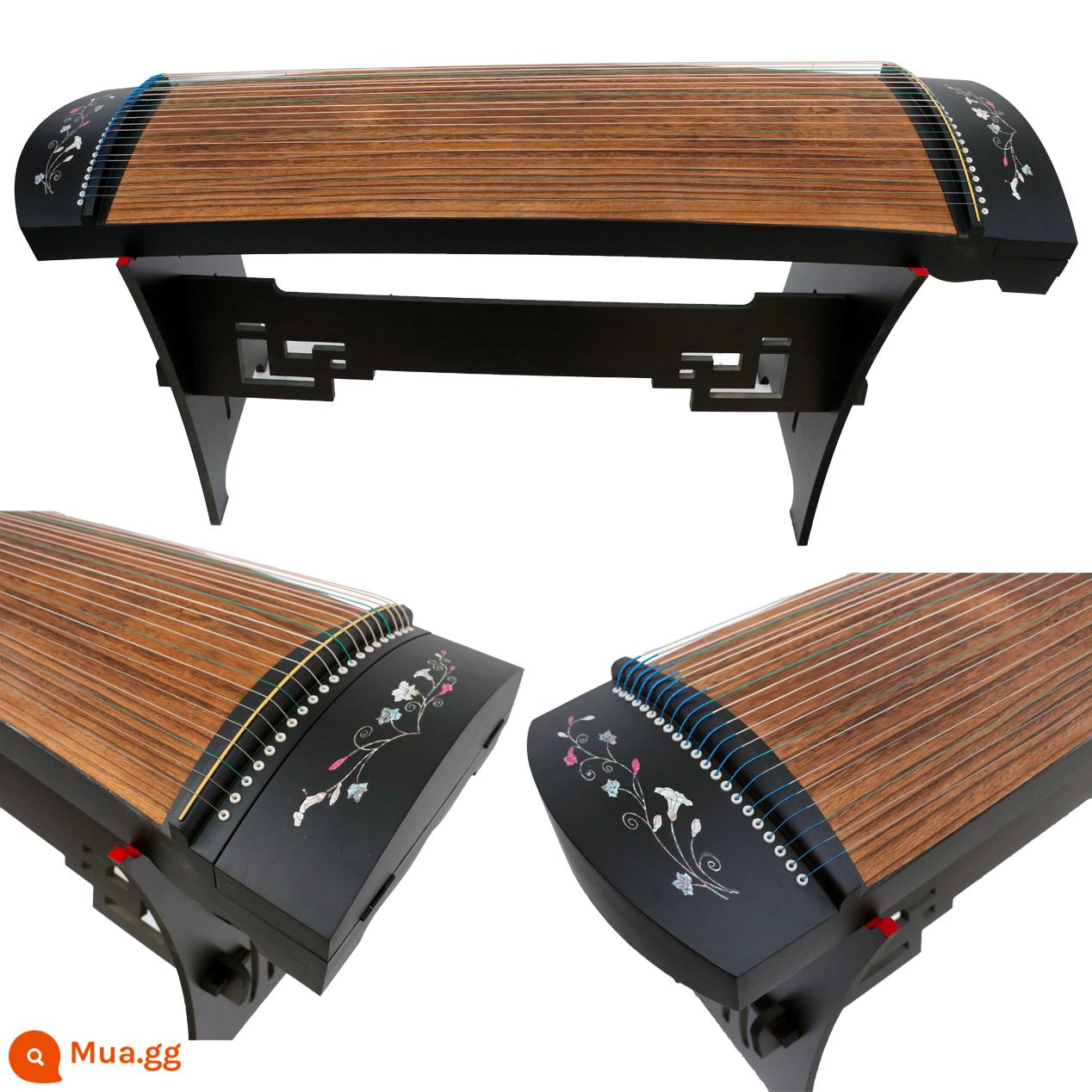 Đàn guzheng 163 mới dành cho người mới bắt đầu tham gia nhà sản xuất gỗ mun guzheng nhỏ cầm tay 125cm cấp thứ mười - Rau muống 125cm