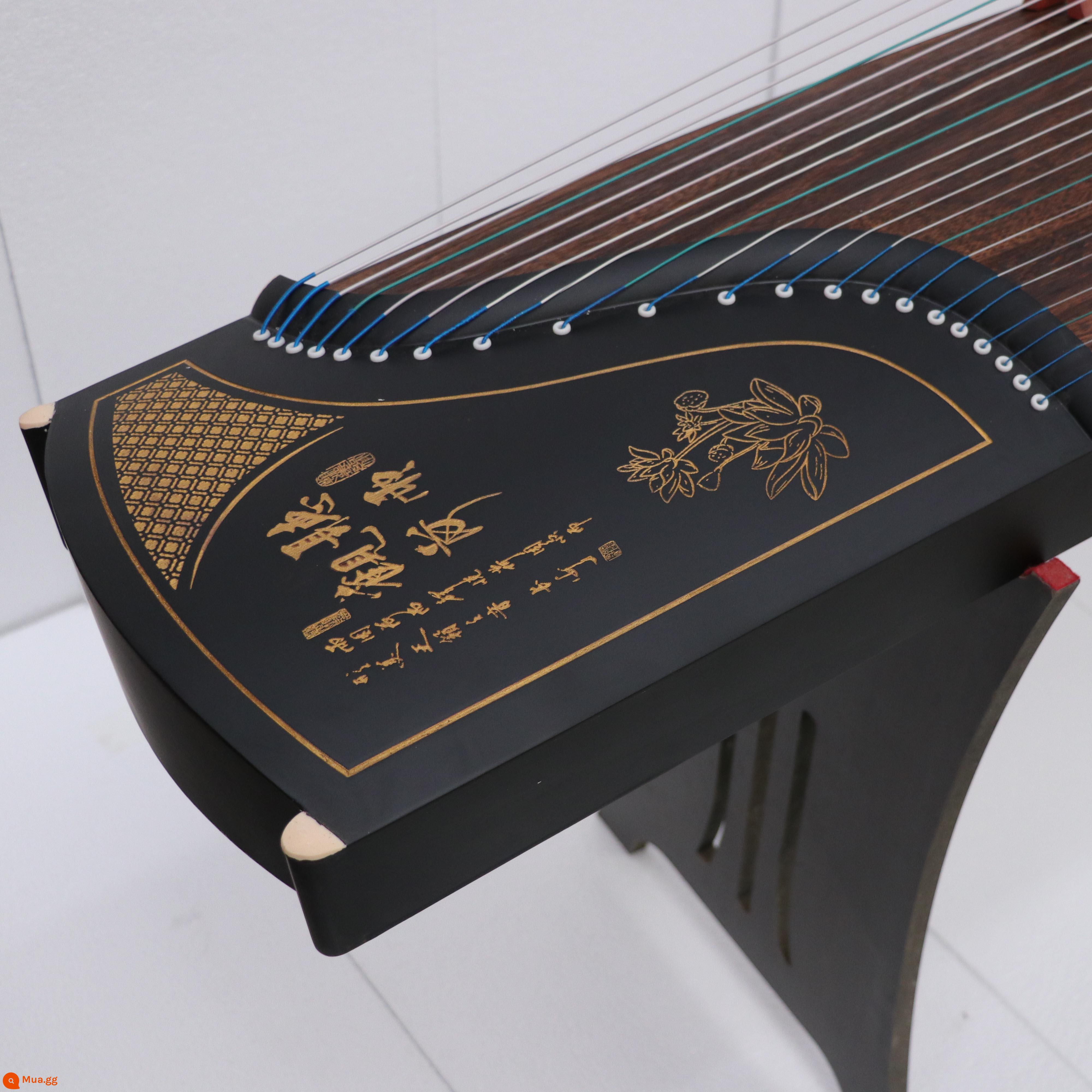 Đàn guzheng 163 mới dành cho người mới bắt đầu tham gia nhà sản xuất gỗ mun guzheng nhỏ cầm tay 125cm cấp thứ mười - 163cm nghe mưa ngắm sen